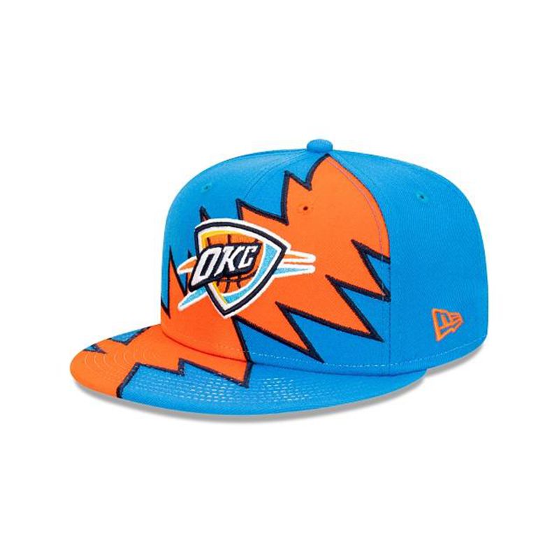 NBA Oklahoma City Thunder Flash 9Fifty Snapback (IQJ5633) - Blue New Era Caps